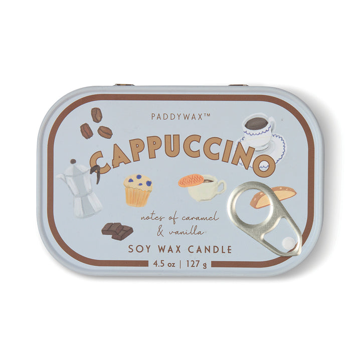 Candle tin labeled &