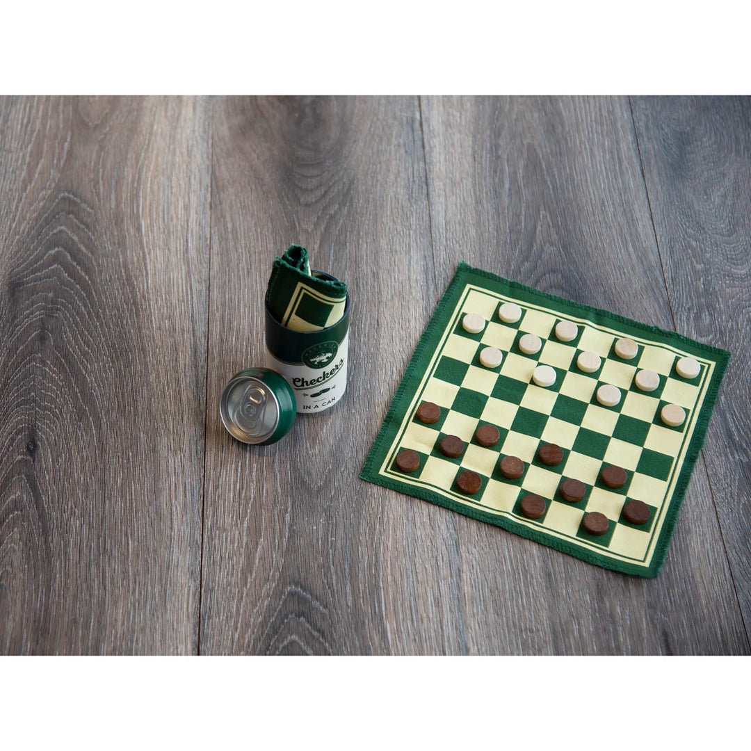Checkers in a Can Game