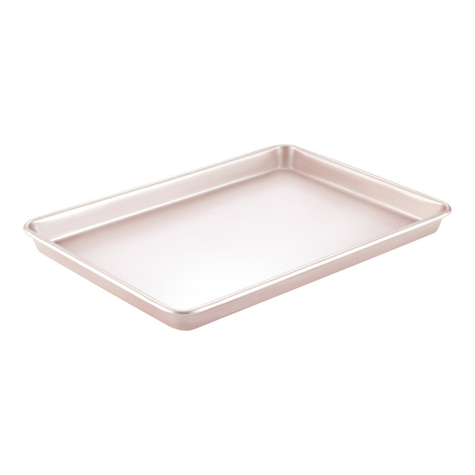 Rectangular baking tray on a white background