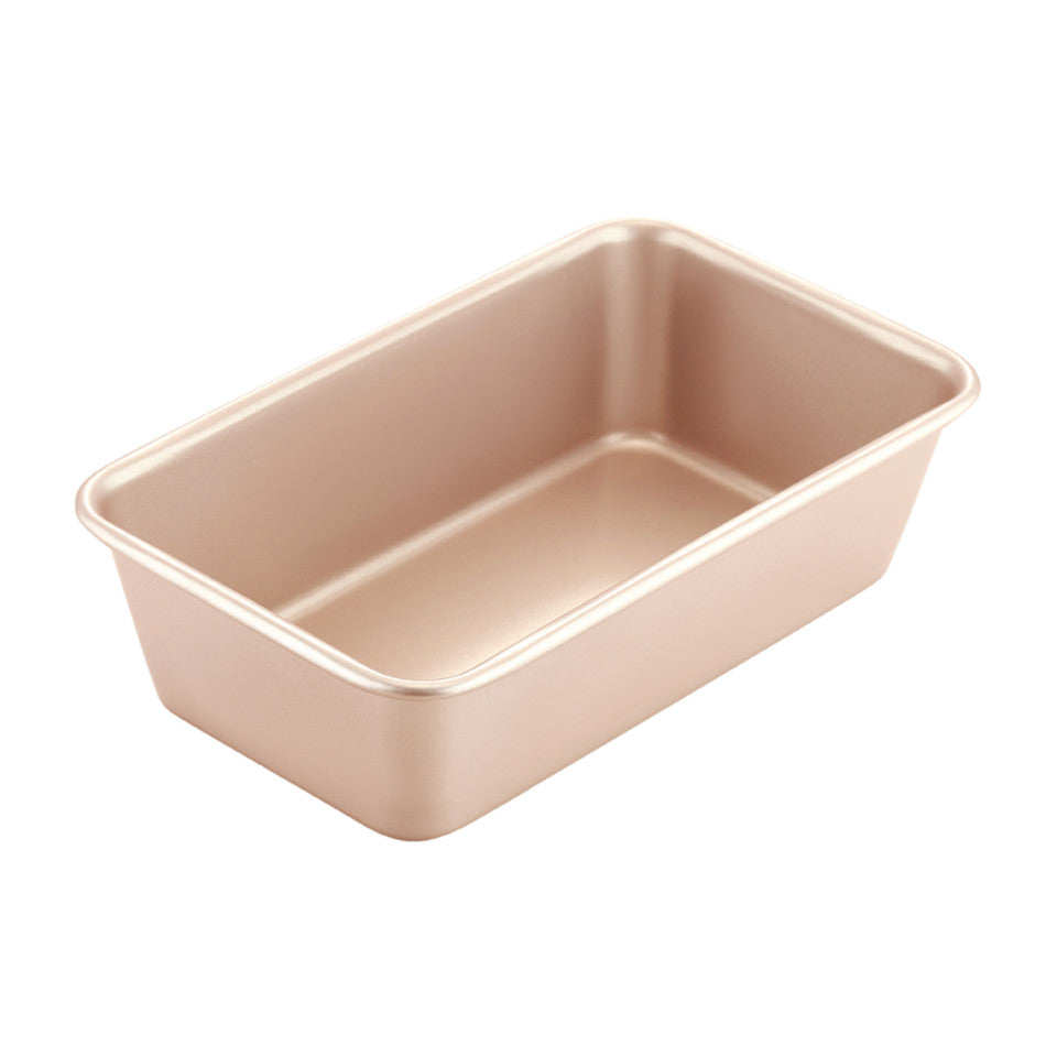 Beige rectangular baking pan on a white background