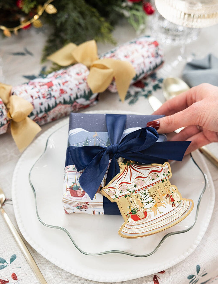 Bespoke Christmas Market Carousel Enamel Ornament