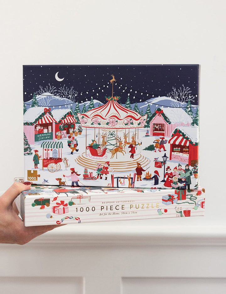 Bespoke Christmas Market 1000 Piece Puzzle