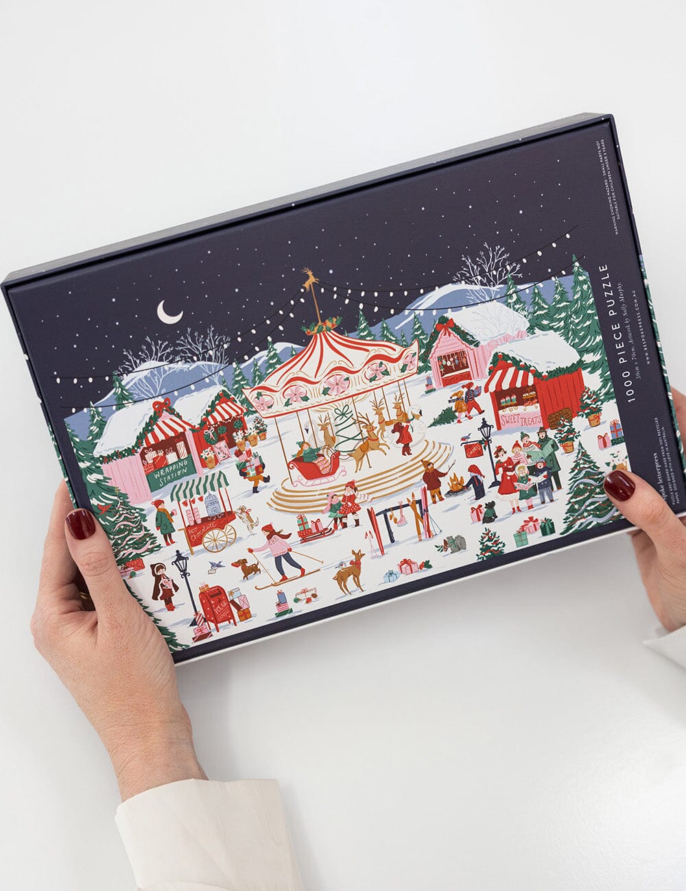 Bespoke Christmas Market 1000 Piece Puzzle