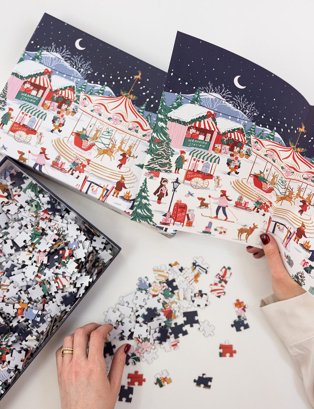 Bespoke Christmas Market 1000 Piece Puzzle