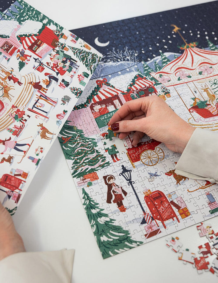 Bespoke Christmas Market 1000 Piece Puzzle