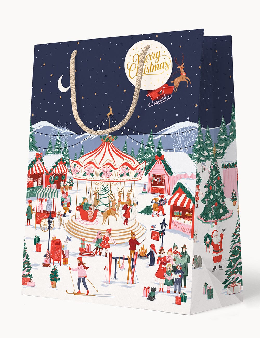 Bespoke Christmas Market Large Gift Bag