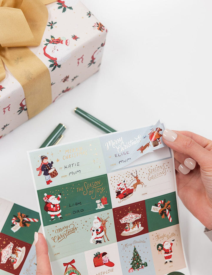 Bespoke Christmas Santas Stickers