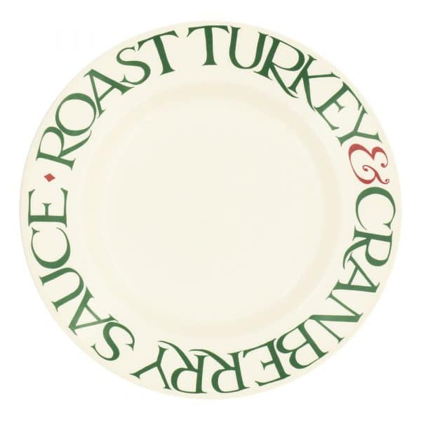 Christmas Toast &amp; Marmalade - Roast Turkey Plate 10.5"*ARRIVING NEXT WEEK*
