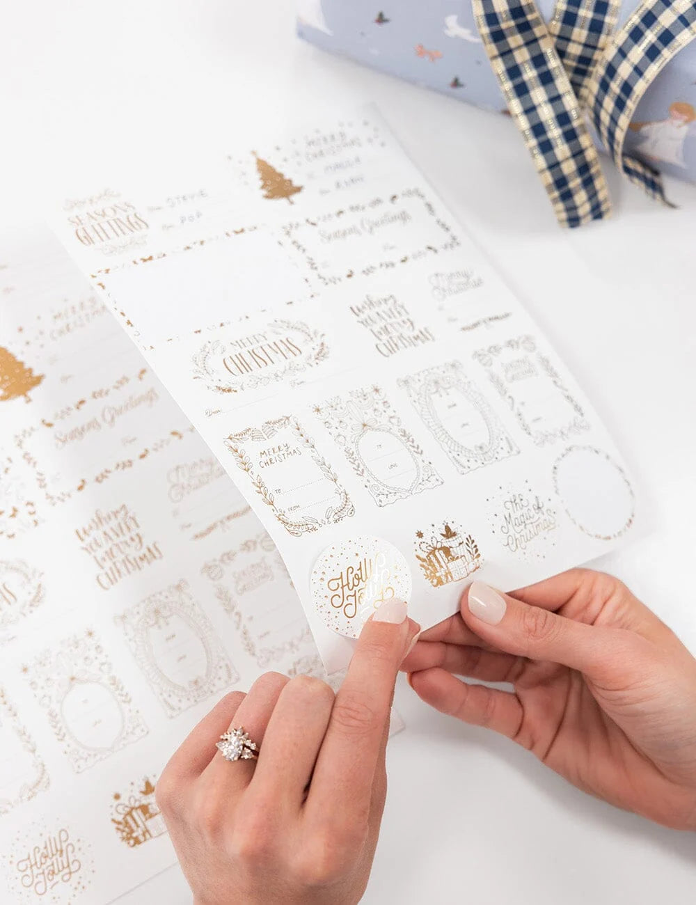 Bespoke Classic Christmas Stickers