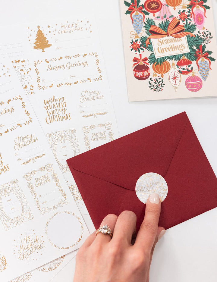 Bespoke Classic Christmas Stickers