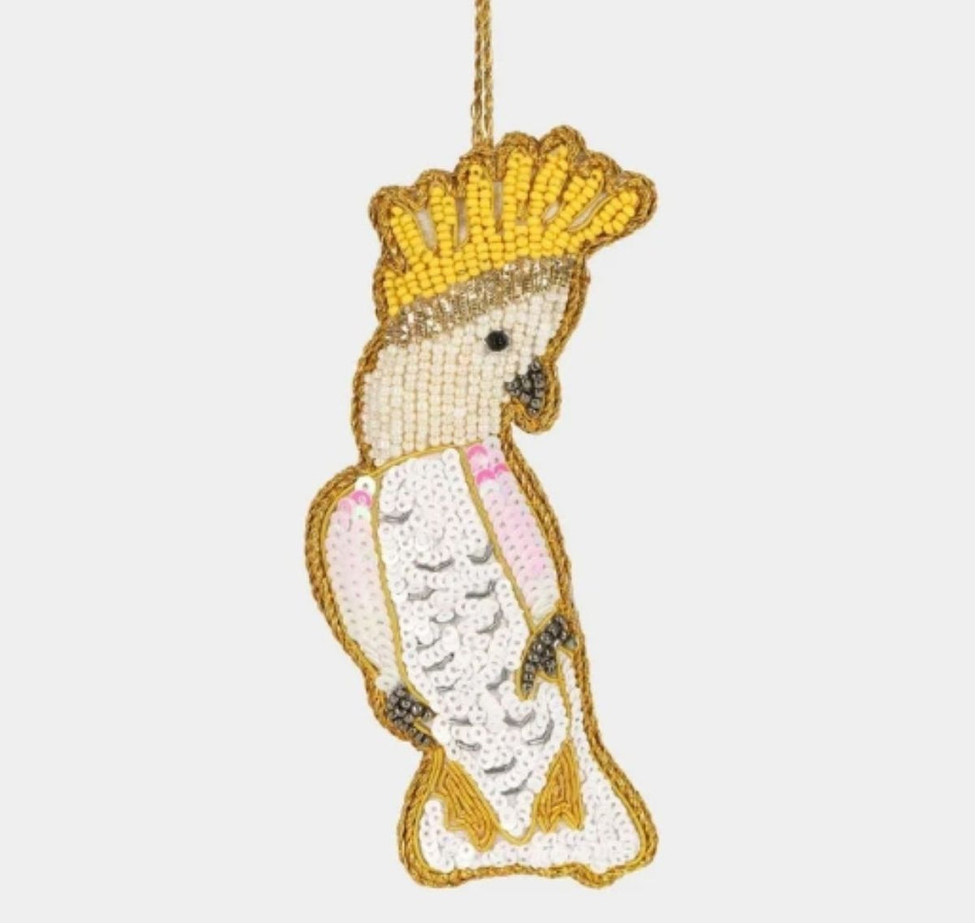 Cockatoo Sequin Ornament
