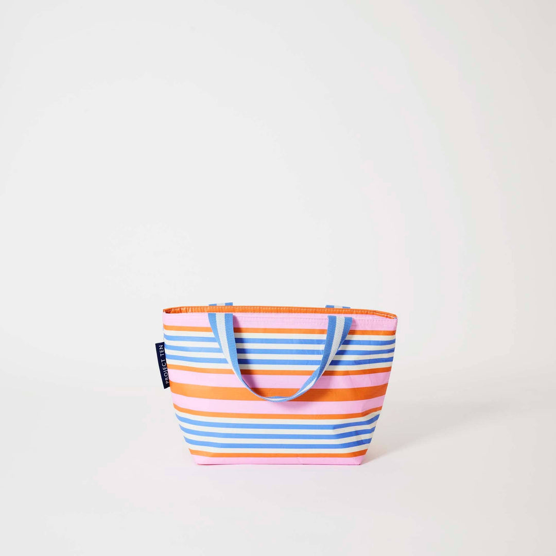 Mini Tote: Capri Stripe