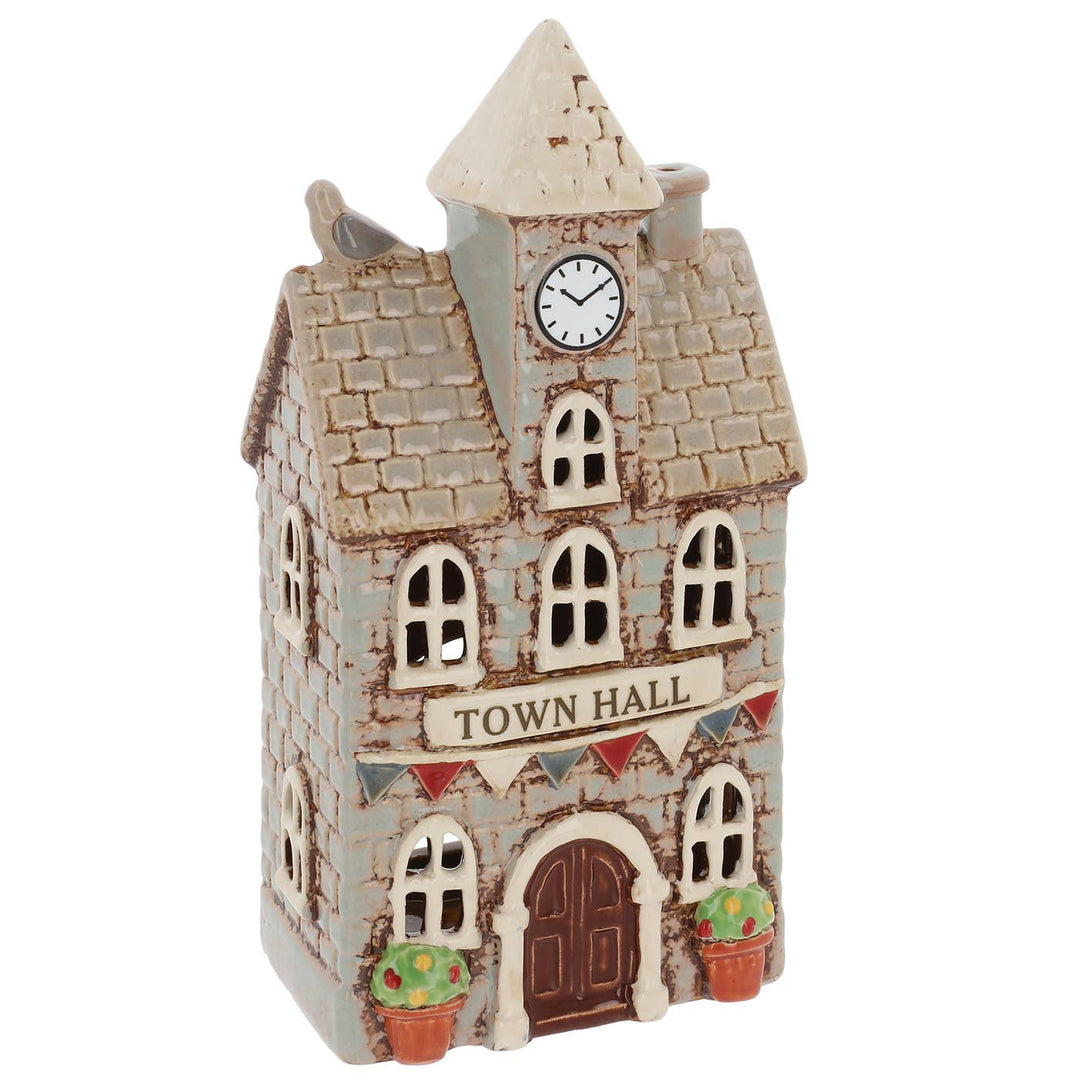 Village Pottery Town Hall Tealight Holder