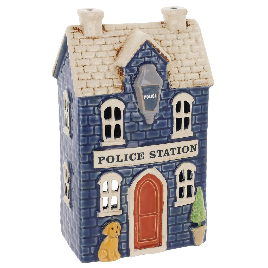 Village Pottery Police Station Tealight Holder
