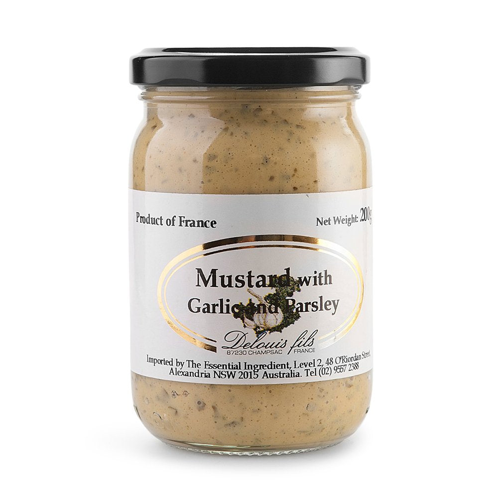 Delouis Mustard with Garlic & Parsley 200gm