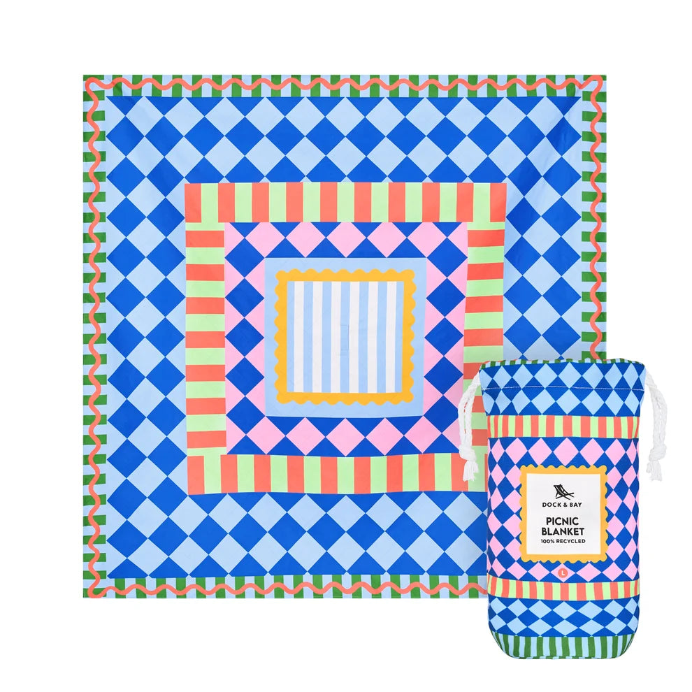 Bright Side Up Beach/ Picnic Blanket - Large
