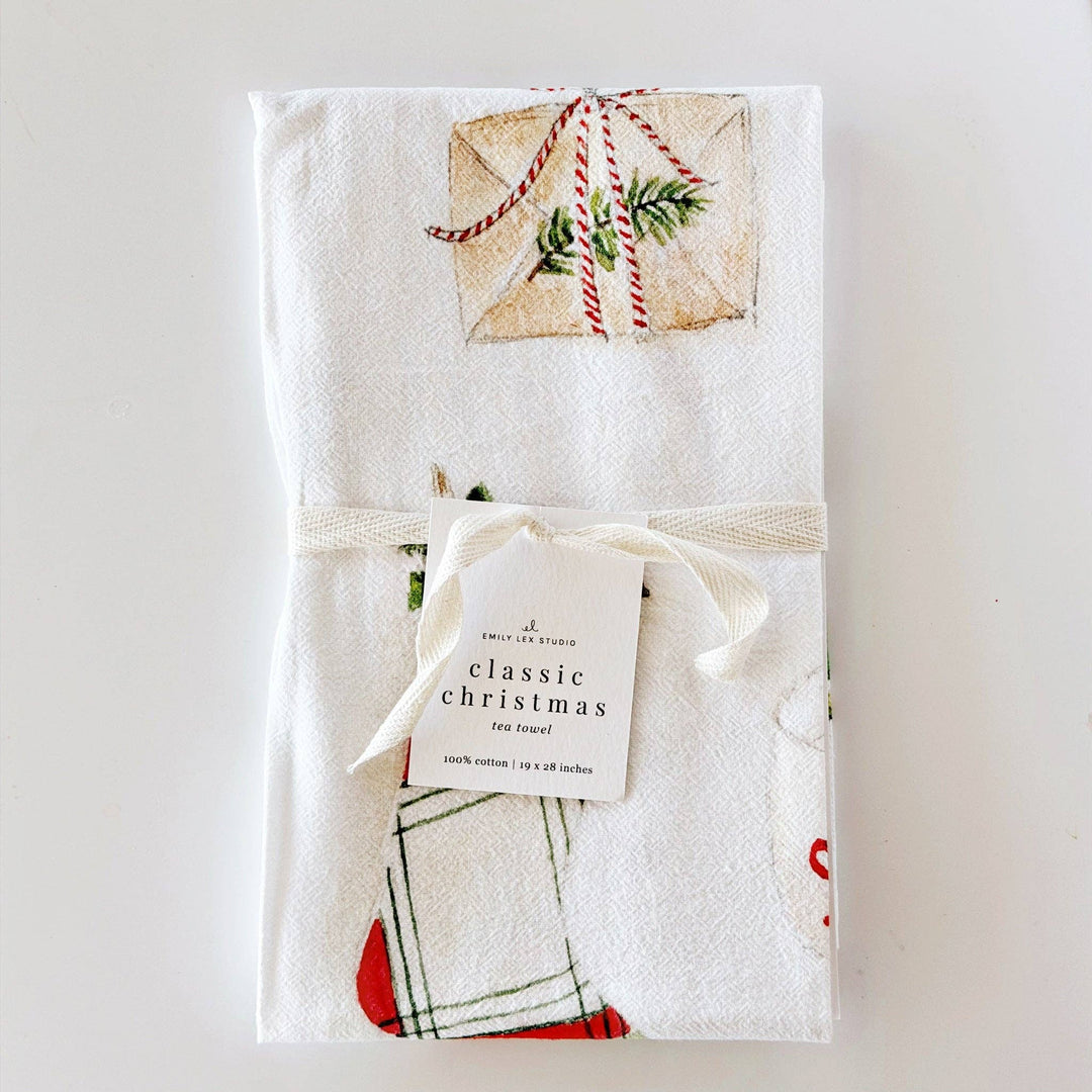Classic Christmas Tea Towel