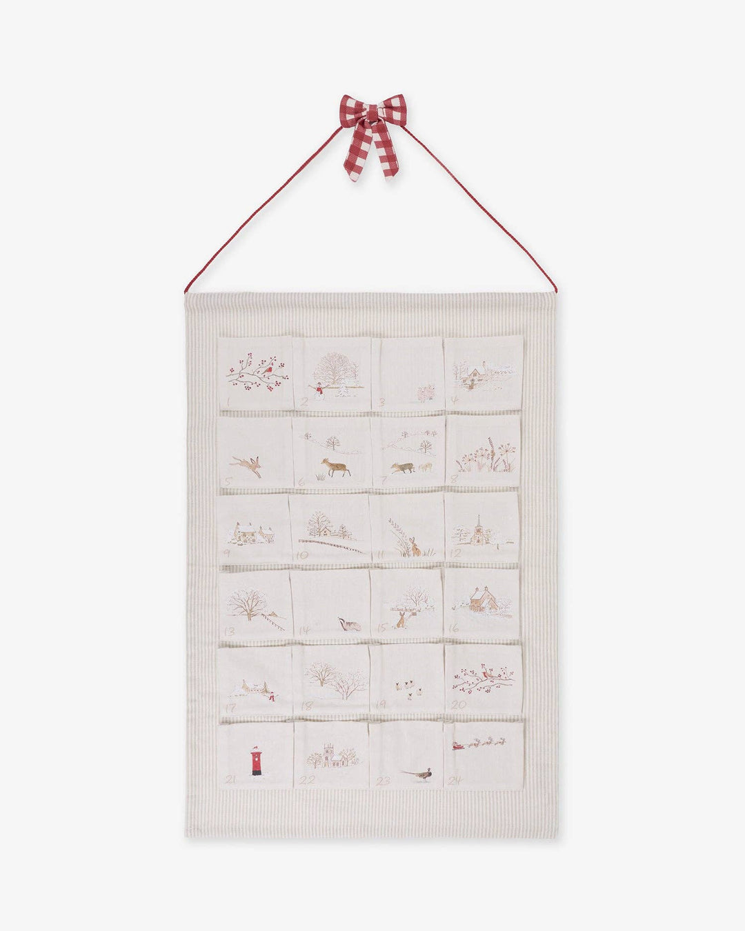 Snowy Village Fabric Advent Calendar