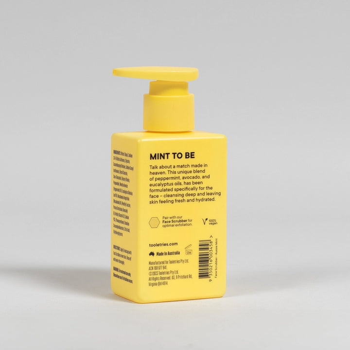 Yellow bottle of face wash &