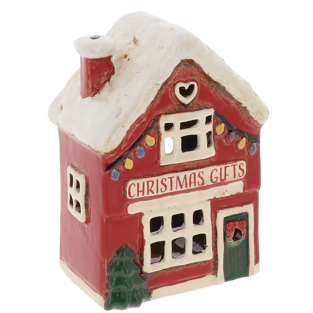 Village Pottery Christmas Gift Shop Tealight Holder