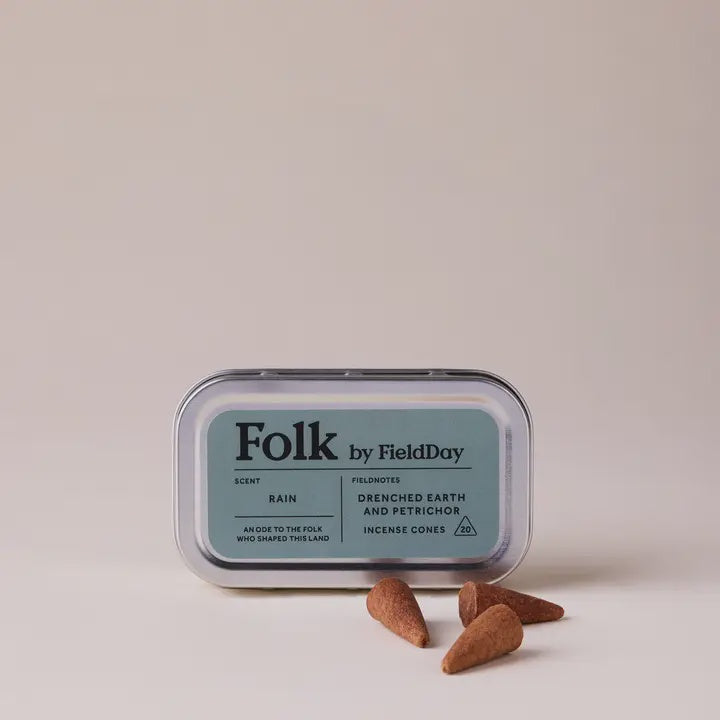 FieldDay Rain Folk Tin of Incense Cones