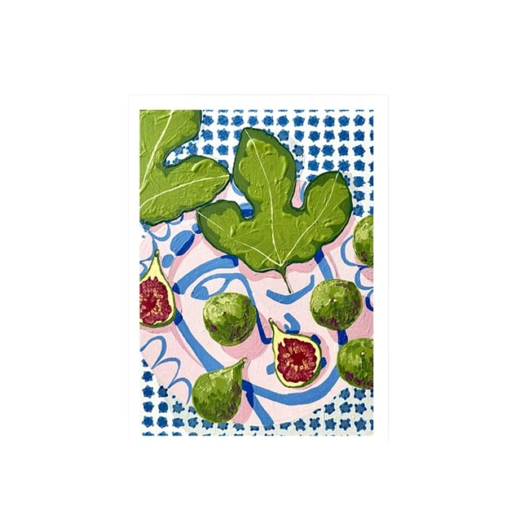 Figs Linen Tea Towel