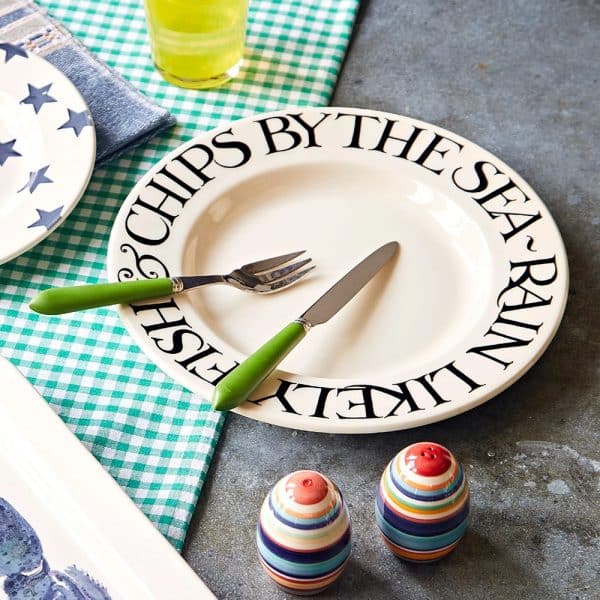 Black Toast Fish &amp; Chips Plaste 10.5" *ARRIVING NEXT WEEK*
