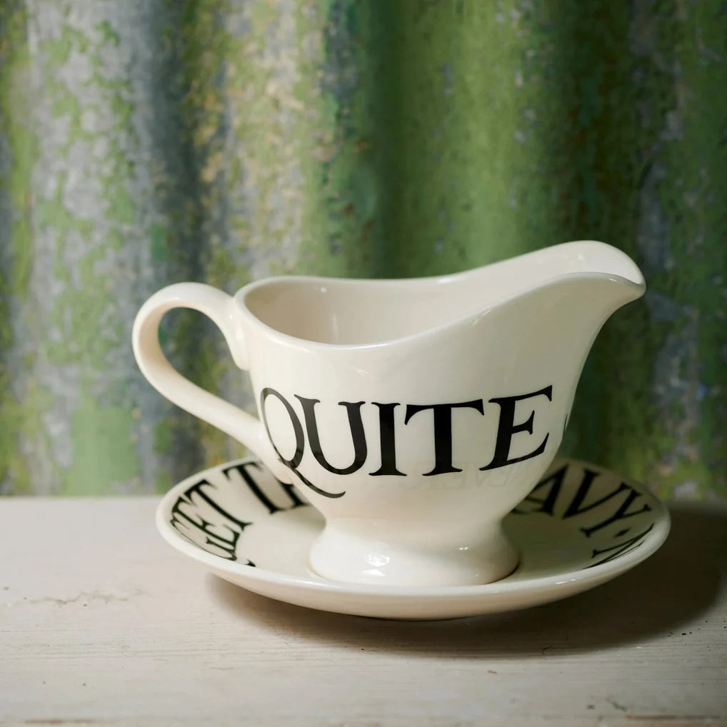 Black Toast Gravy Jug &amp; Stand *ARRIVING NEXT WEEK*