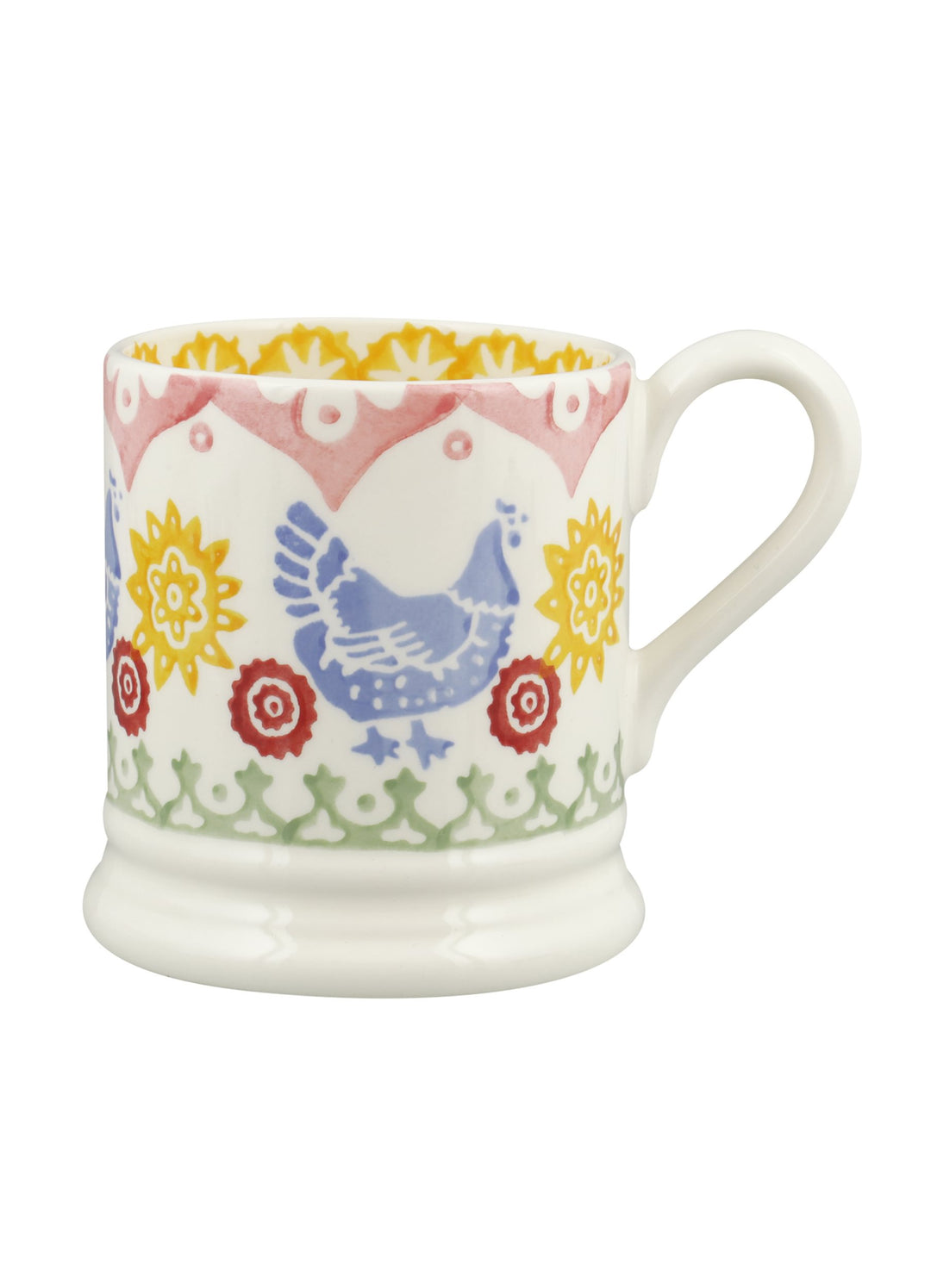 Hen Border 1/2 Pint Mug