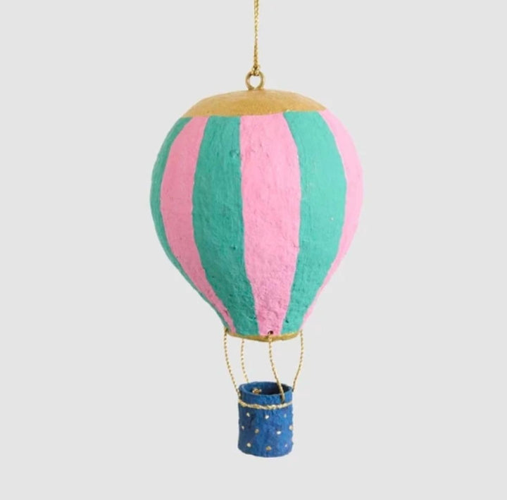 Mache Hot Air Balloon Ornament