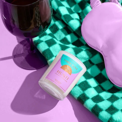 Mini Hunti Crystal Candle of Tranquility - Camellia + Lotus Blossom