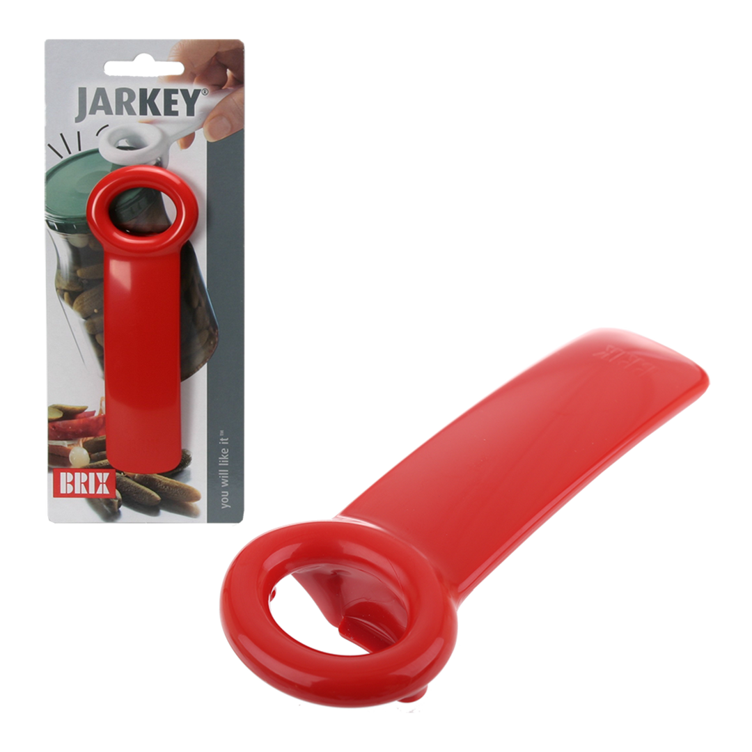 Red jar opener with packaging labeled &