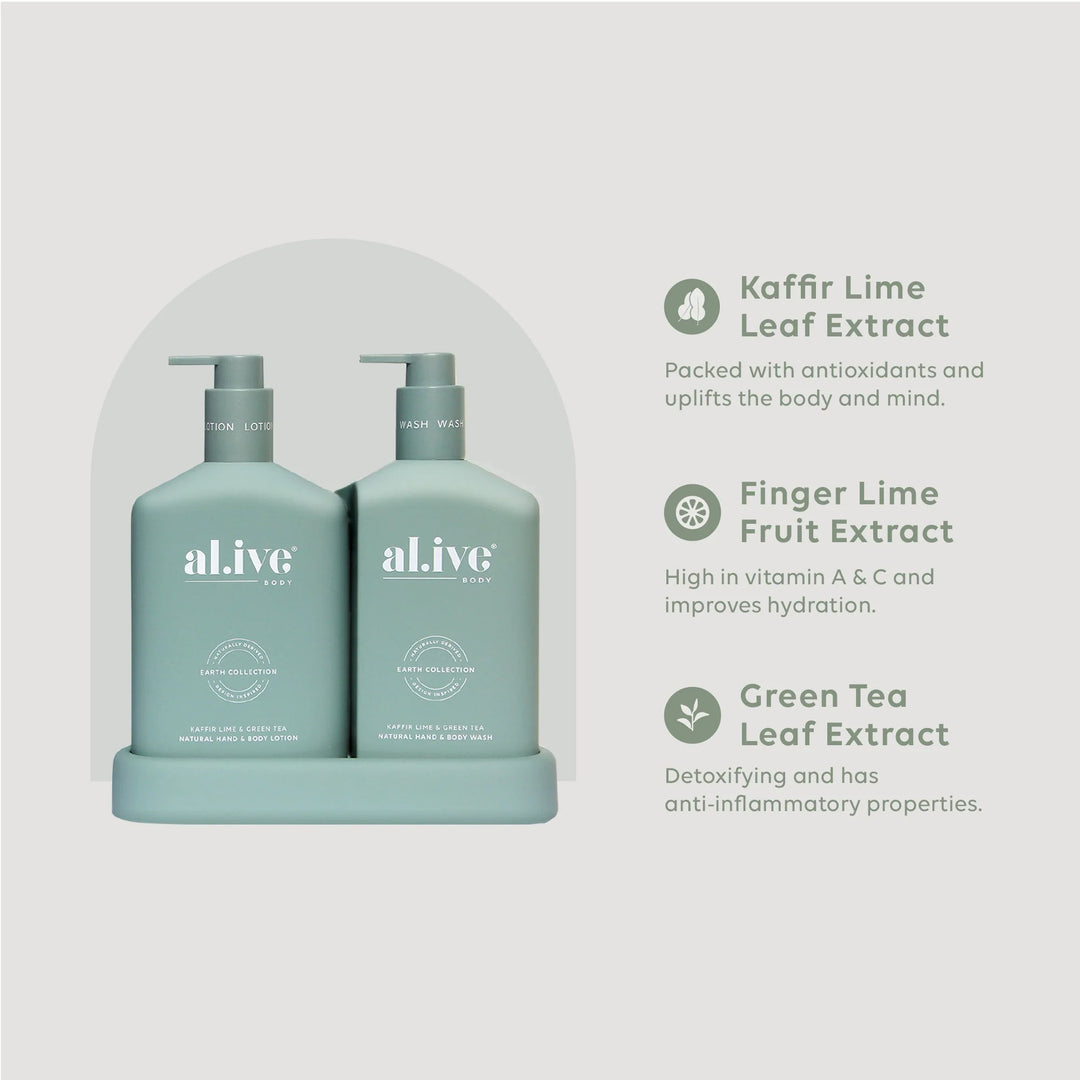 Al.ive Body Kaffir Lime & Green Tea Duo