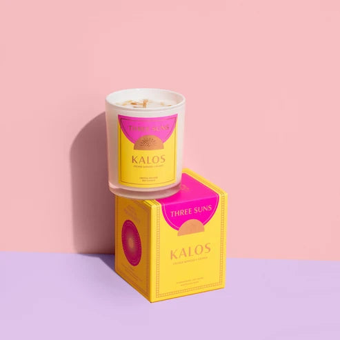Mini Kalos Crystal Candle of Prosperity - Lychee Mango &amp; Guava