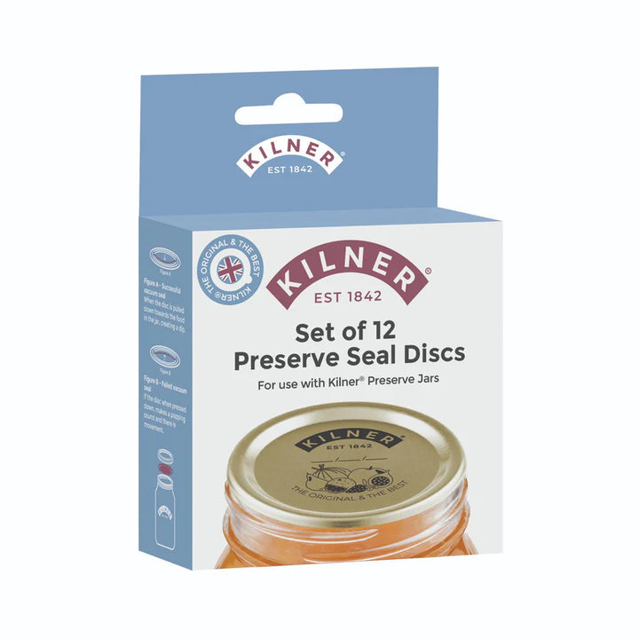 Kilner preserve seal discs packaging on a white background