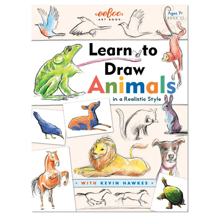 A book called Learn to Draw Animal with pictures of animals on it