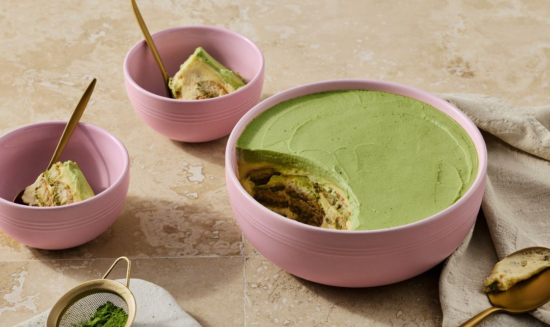 Le Creuset Stoneware Set of 3 Serving Bowls: Sugar Pink