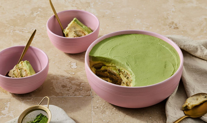Le Creuset Stoneware Set of 3 Serving Bowls: Sugar Pink