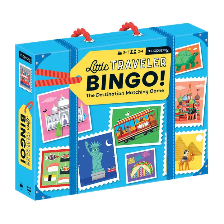 A box of Little Traveller Bingo Game on a white background
