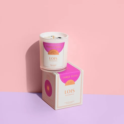 Mini Lois Crystal Candle of Healing - Peach Blossom