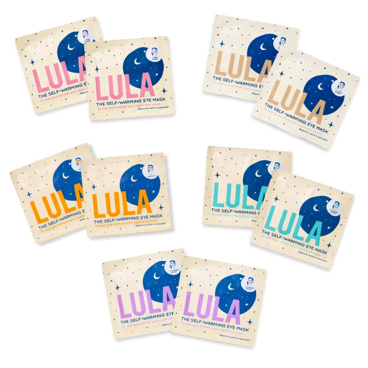 Lula Mixed Box of 10 Self Warming Eye Masks