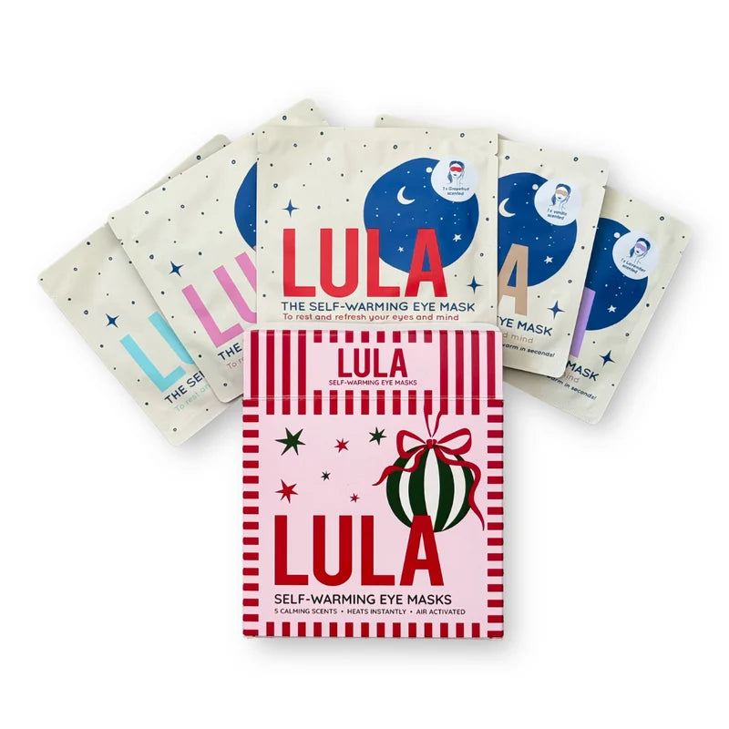 Lula Christmas Mixed Box of 5 Self Warming Eye Masks