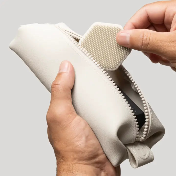 The Koby Mini Toiletry Bag: Sand
