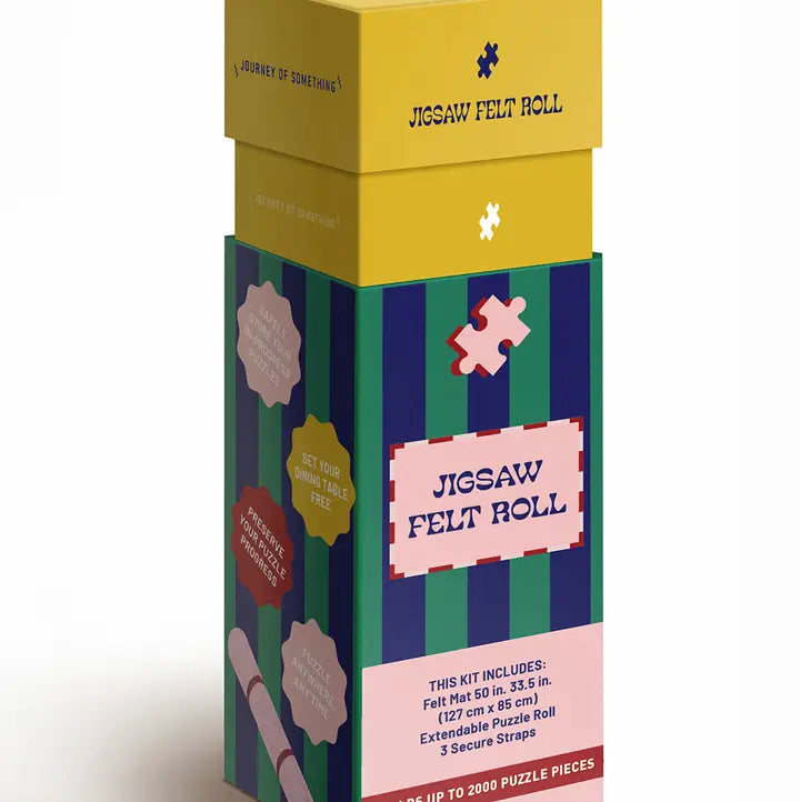 Jigsaw Felt Roll packaging with colorful design on a white background