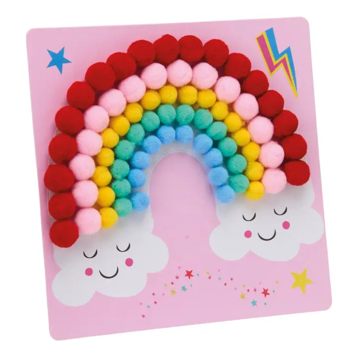 Rainbow Fairy Pom Pom Art