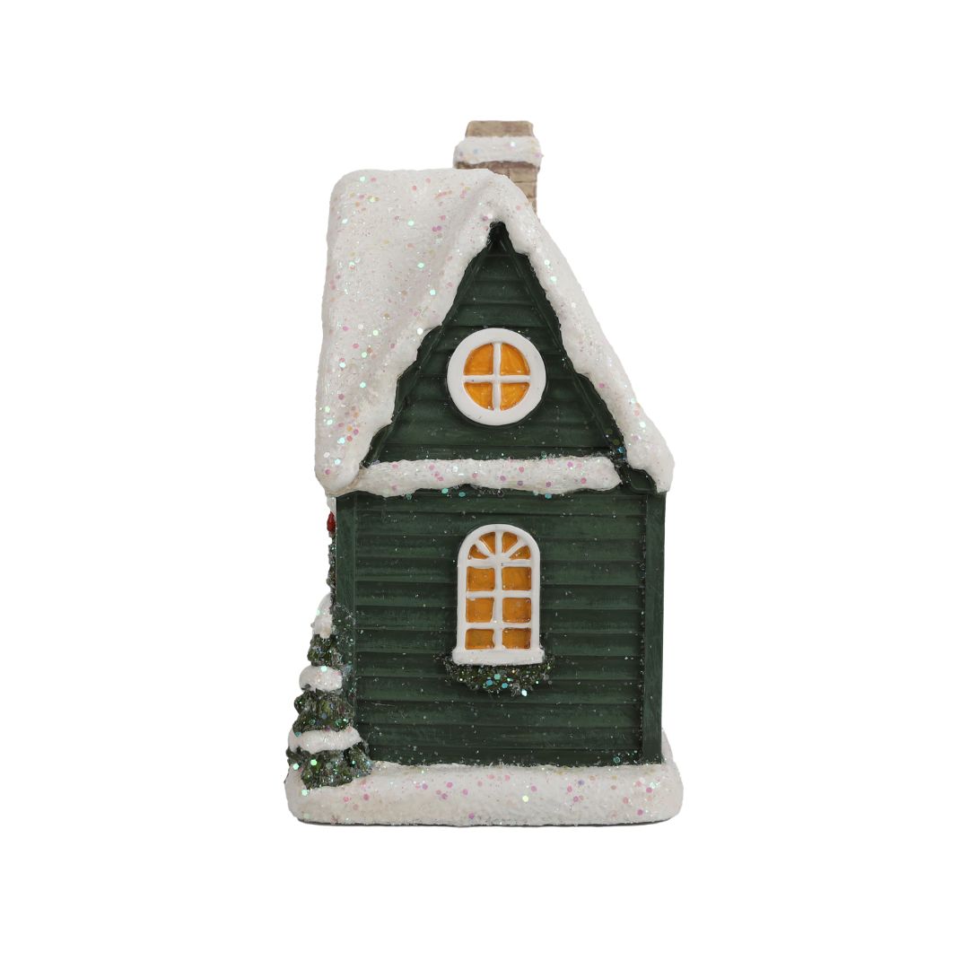 Resin Light-Up Village Cottage