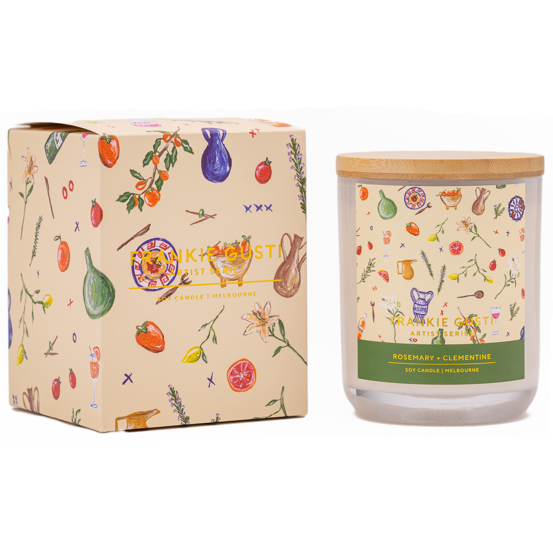 Frankie Gusti Candle: Rosemary & Clementine