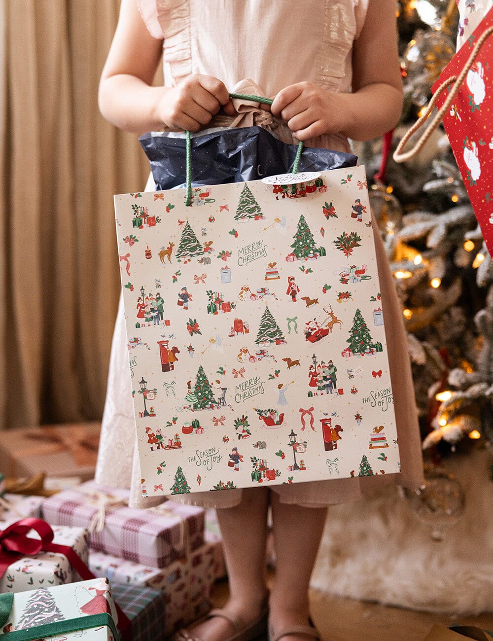 Bespoke Seasons of Joy Large Gift Bag