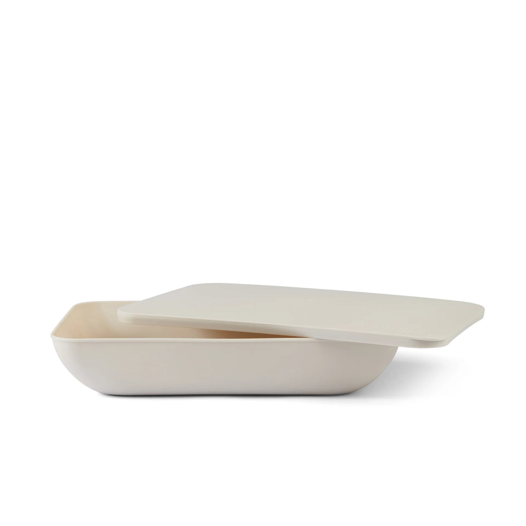 Put a Lid On It Rectangle Serving Platter: Salt