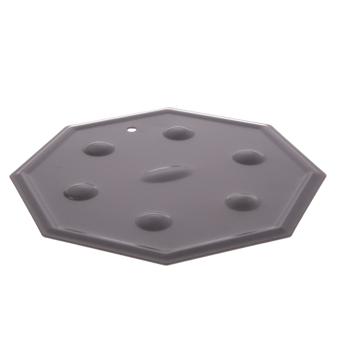 Hexagonal simmering mat on a white background